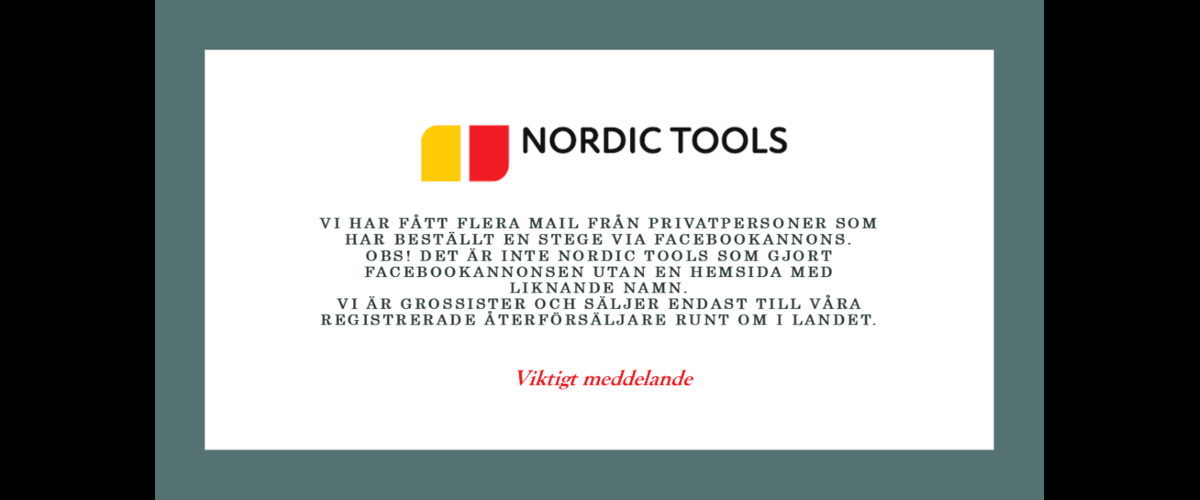 Troligt bedrägeriförsök